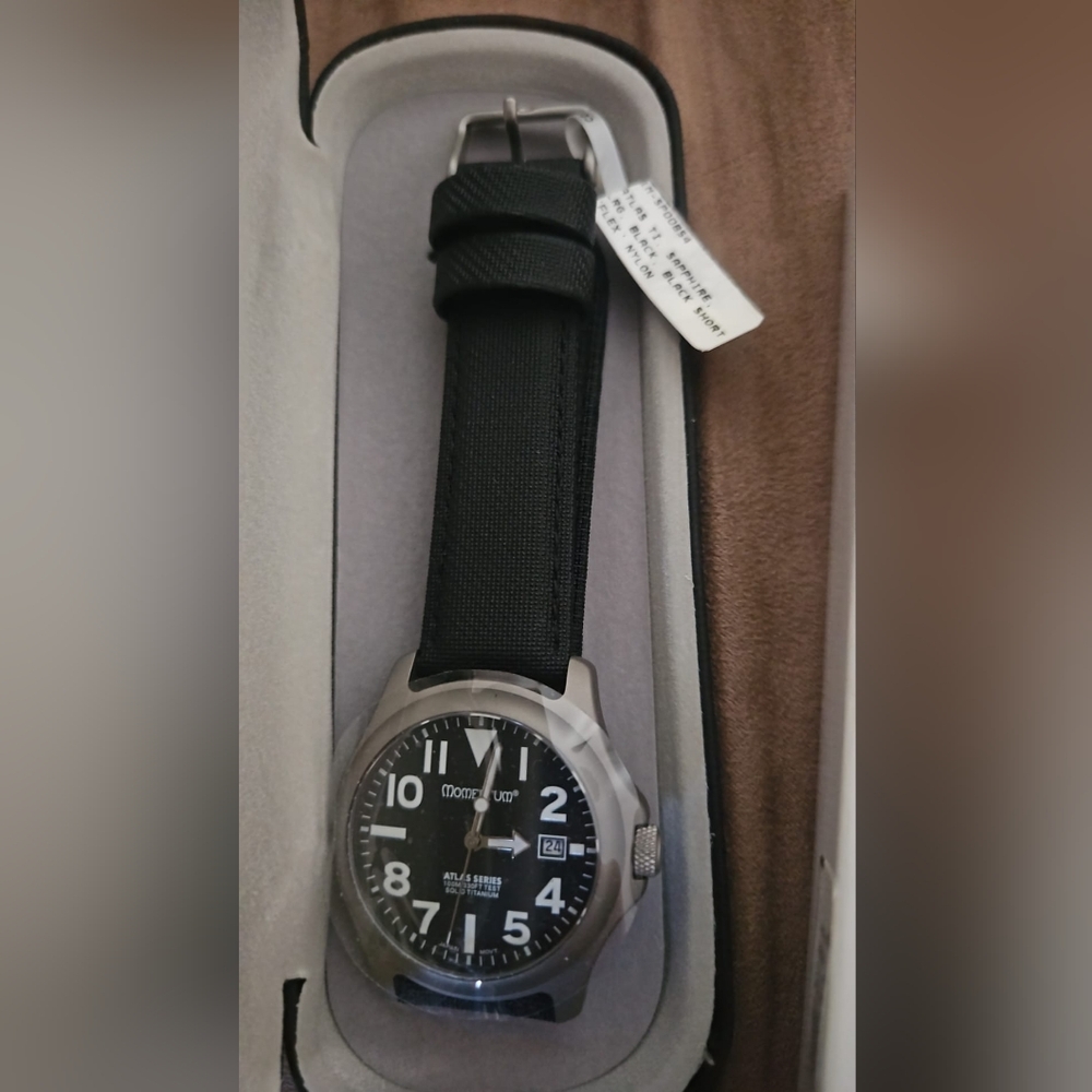 Black Men's Field Watch with Date Window